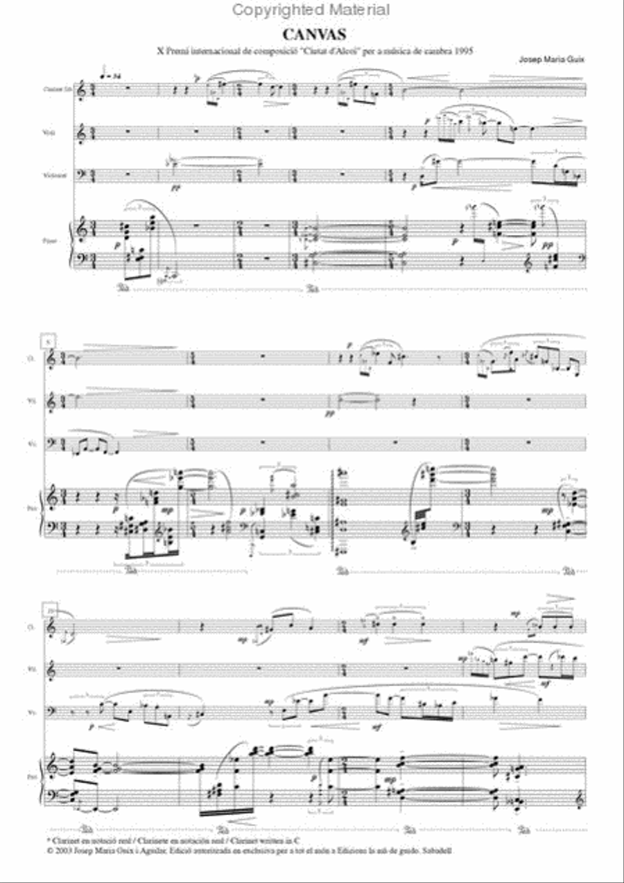 Canvas Clarinet scores gallery preview page 2