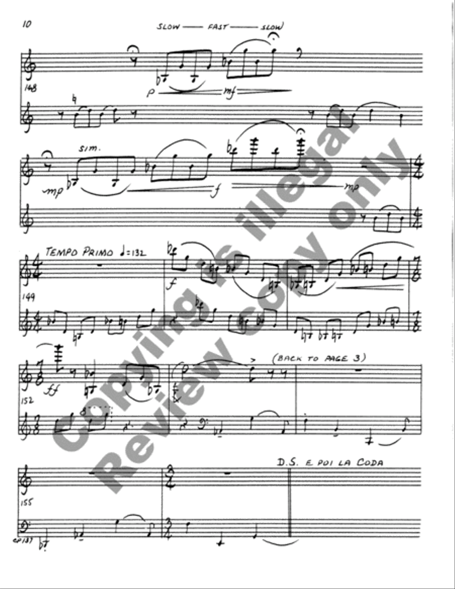 Invention for Violin & Tape Violin Solo scores gallery preview page 10