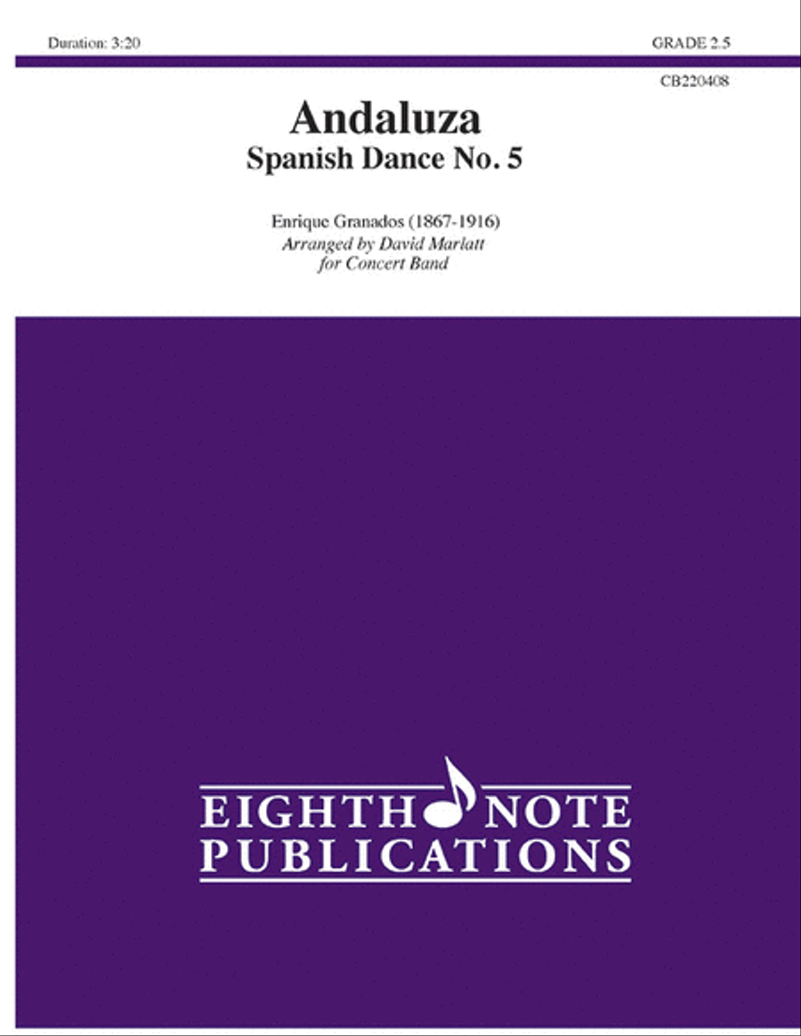 Andaluza -- Spanish Dance No. 5 Concert Band scores gallery preview page 1