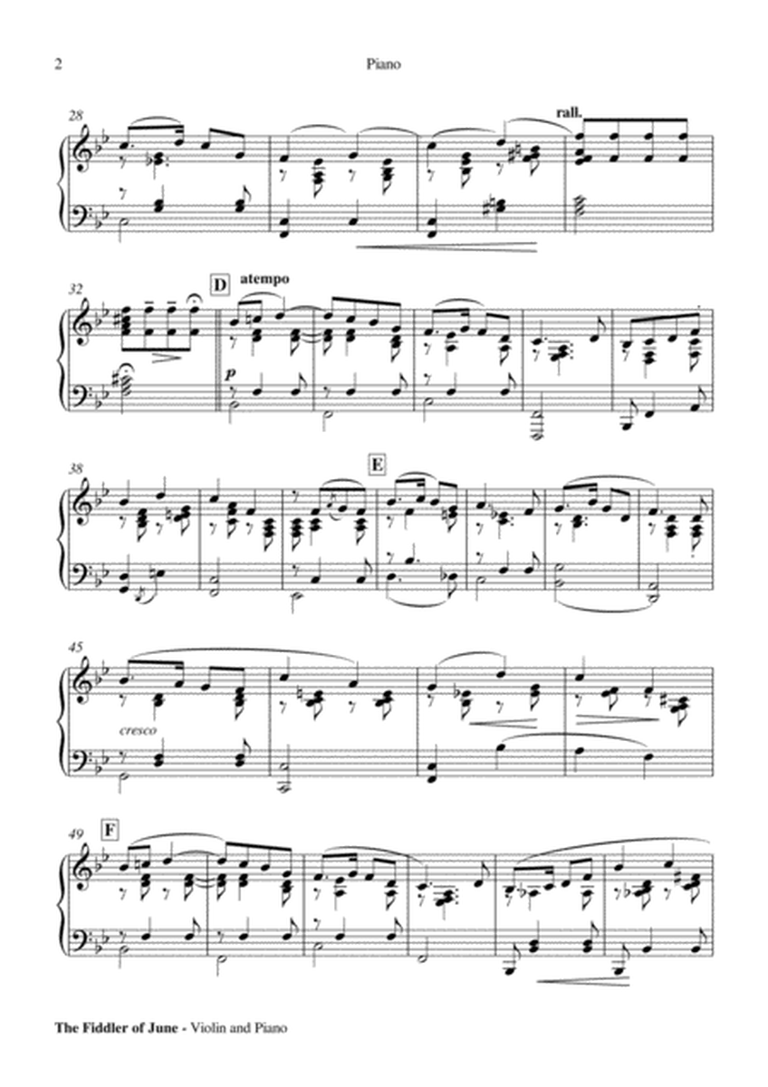 The Fiddler of June - Violin Solo with Piano accompanimennt image number null