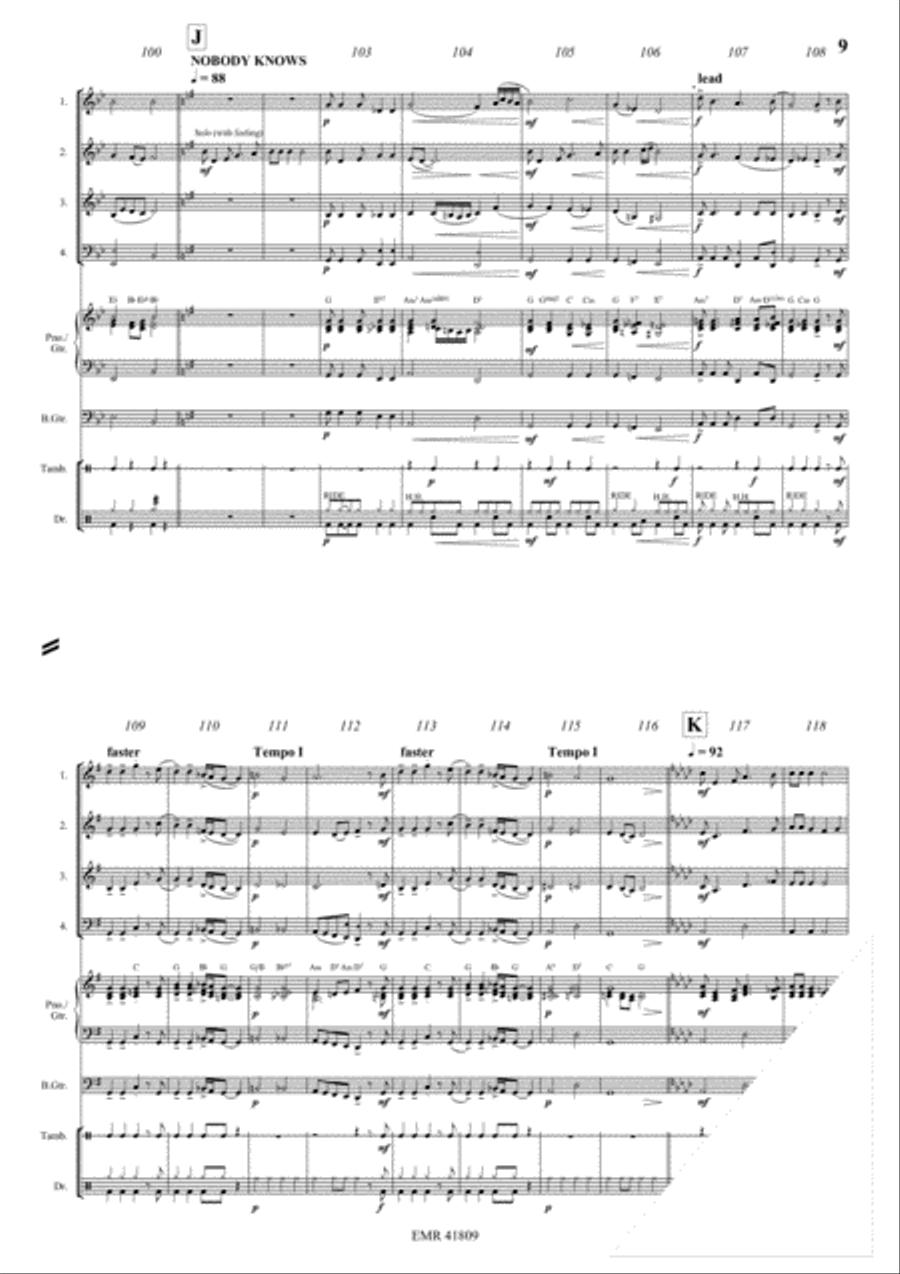 Fascinatin' Gospels Fascinatin' Gospels Bass Guitar scores gallery preview page 9