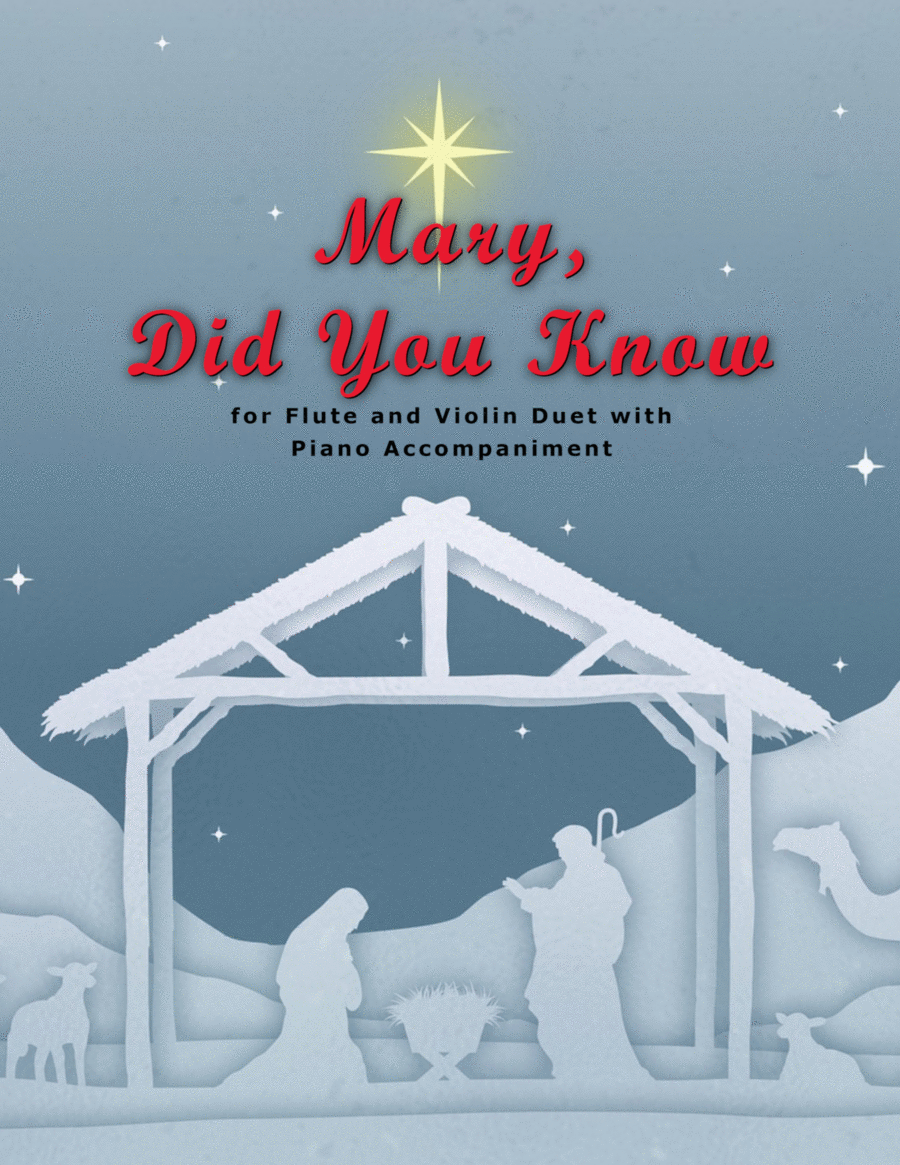 Mary, Did You Know? Flute scores gallery preview page 1