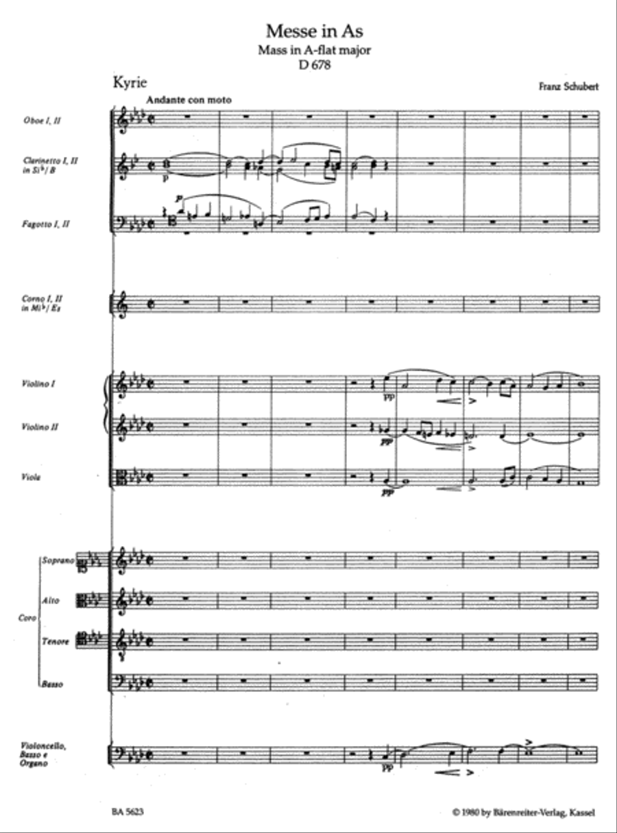 Missa A flat major D 678 Missa A flat major D 678 4-Part scores gallery preview page 2