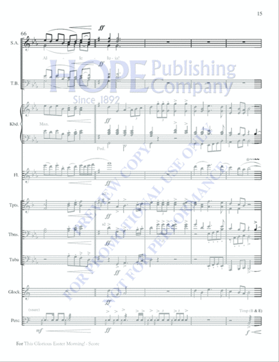 For This Glorious Easter Morning Choir scores gallery preview page 15