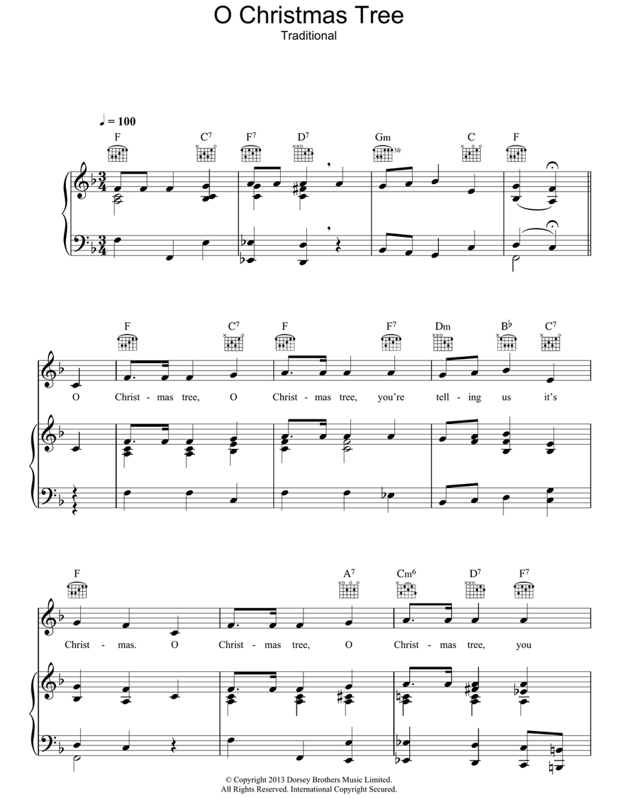 The Sheet Music Direct Christmas Carol Collection 2 (12 songs) Guitar scores gallery preview page 3