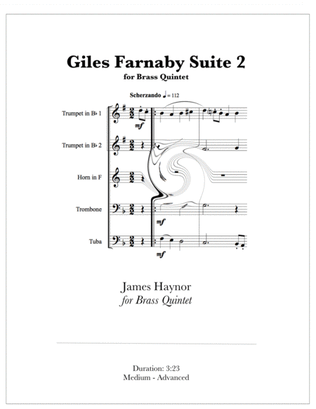 Giles Farnaby Suite 2 for Brass Quintet