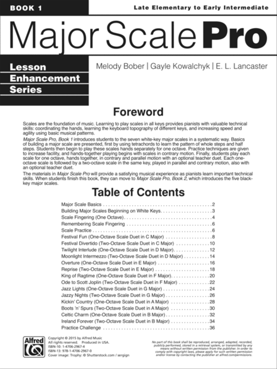 Major Scale Pro, Book 1 Piano Method scores gallery preview page 2