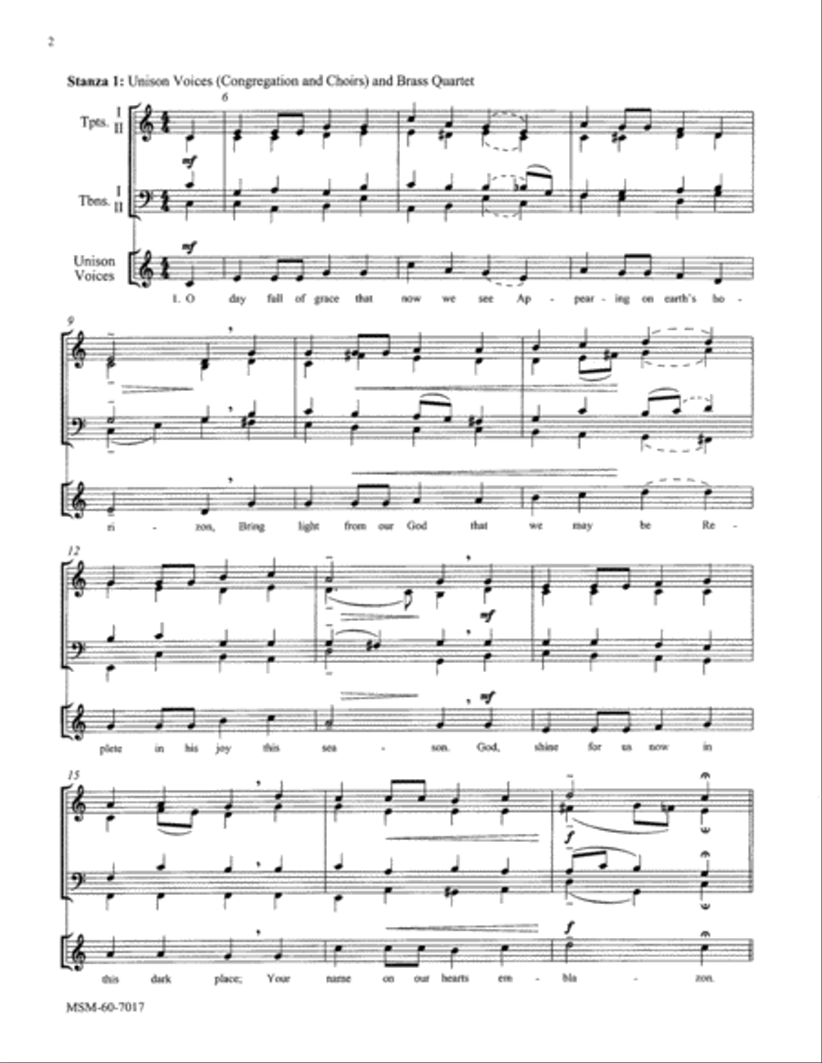 O Day Full of Grace Choir scores gallery preview page 2