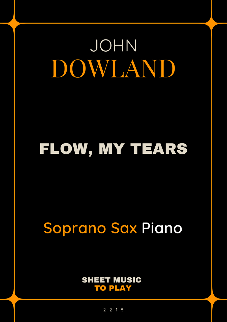 Flow My Tears - Soprano Sax and Piano (Full Score and Parts) Soprano Saxophone scores gallery preview page 1