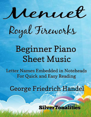 Menuet Royal Fireworks Beginner Piano Sheet Music