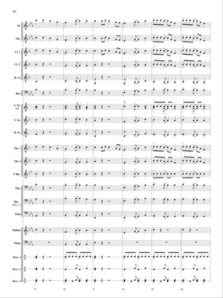 Santa Visits the Caribbean Concert Band scores gallery preview page 11