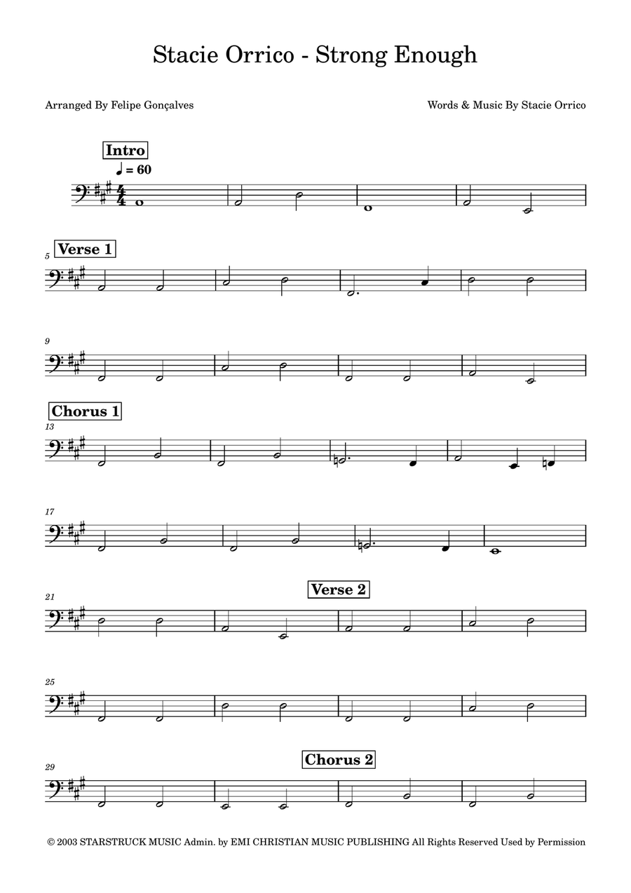 Strong Enough Acoustic Guitar scores gallery preview page 1