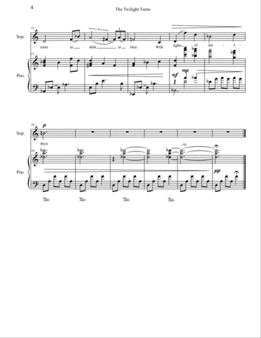 O Lonely Watcher of the Skies Soprano Voice scores gallery preview page 5