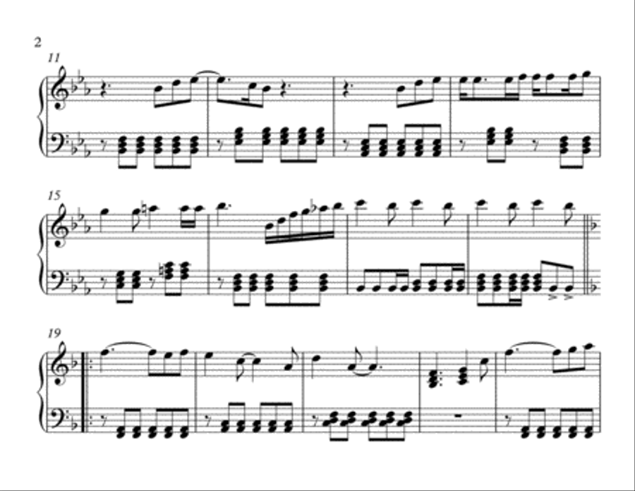 We Are The Champions Piano Solo scores gallery preview page 2