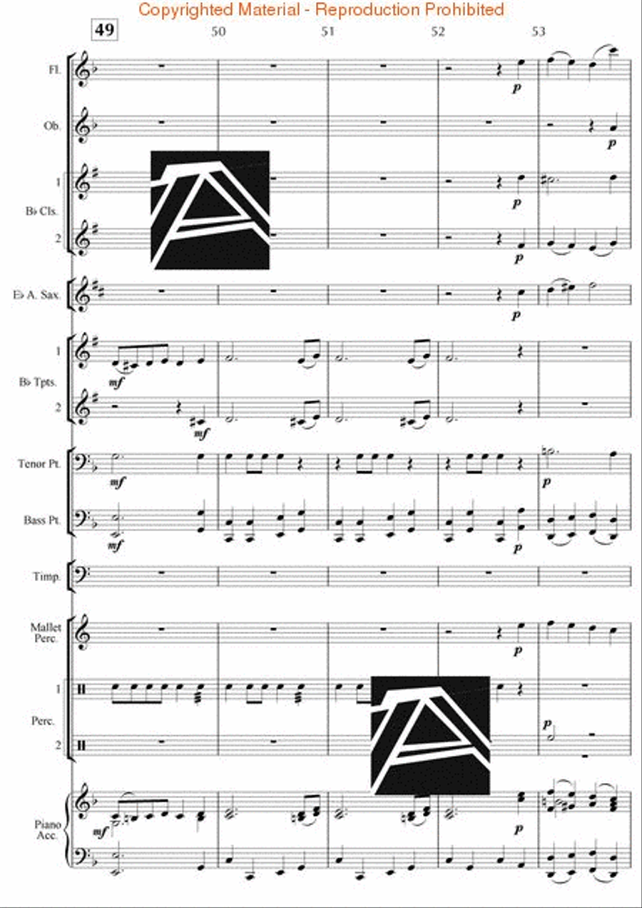 Jazz Suite No. 2 – Dance I Concert Band scores gallery preview page 12