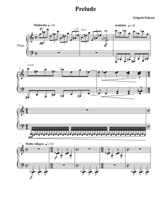 Prelude, for piano