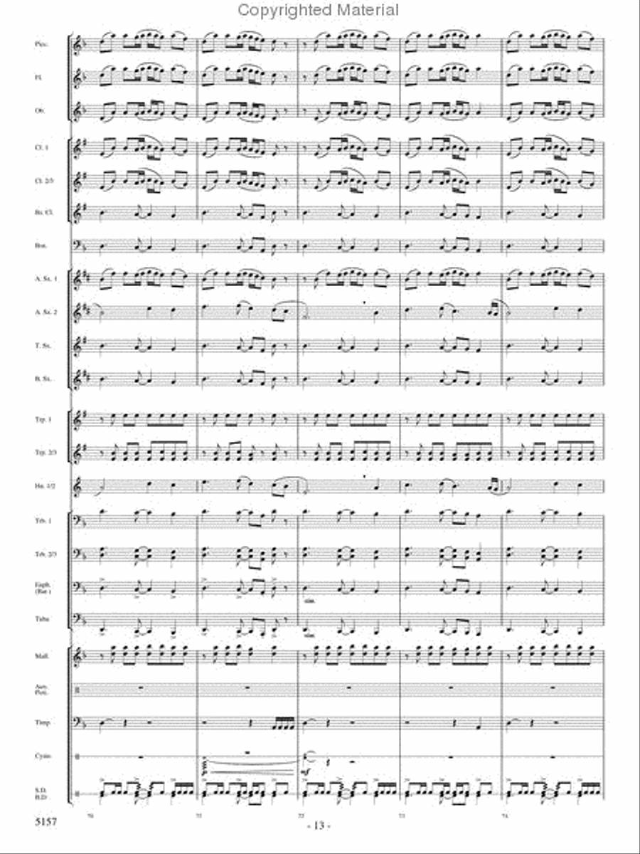 Fate of the Gods Fate of the Gods Concert Band scores gallery preview page 12