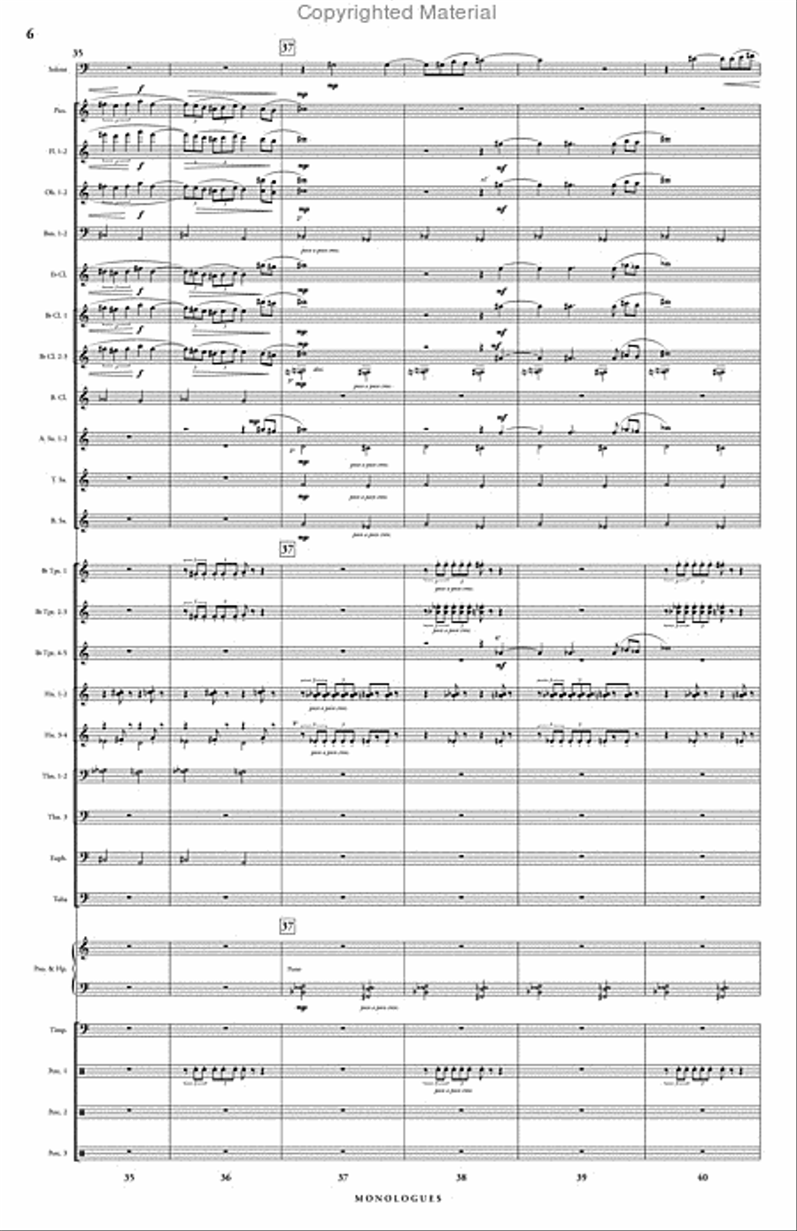 Monologues Concert Band scores gallery preview page 7