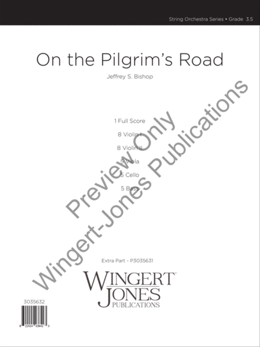 On the Pilgrim's Road On the Pilgrim's Road String Orchestra scores gallery preview page 2