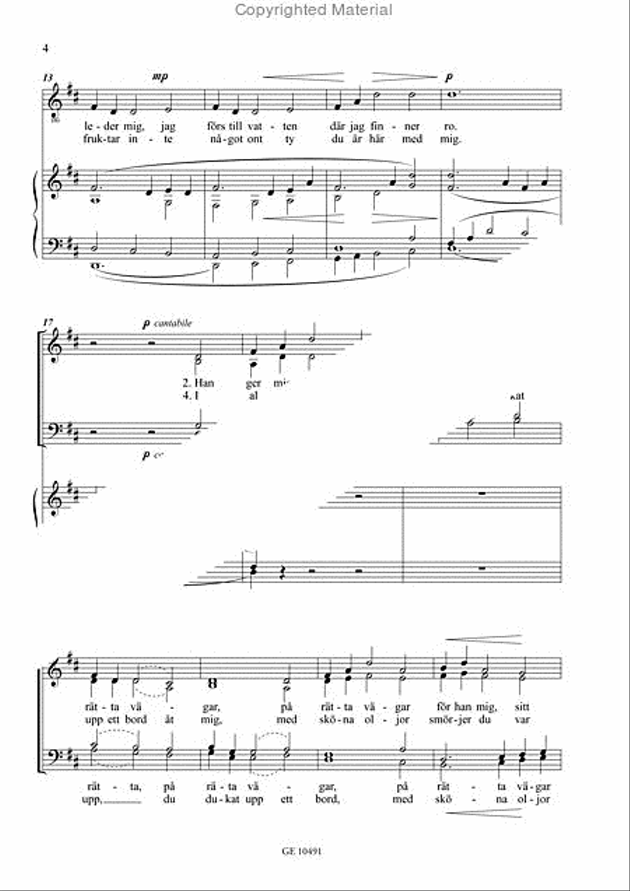 Herren ar min herde 4-Part scores gallery preview page 3
