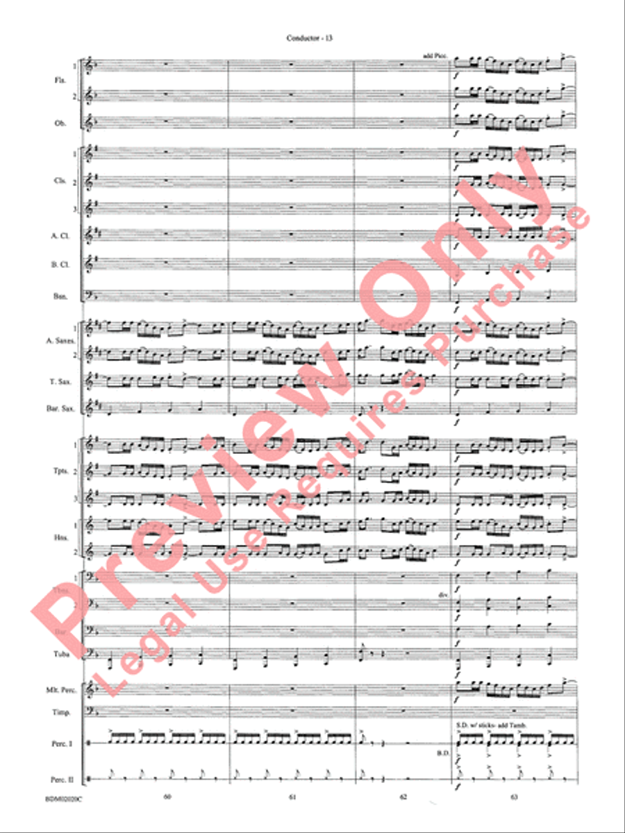 Prairiesong Concert Band scores gallery preview page 16