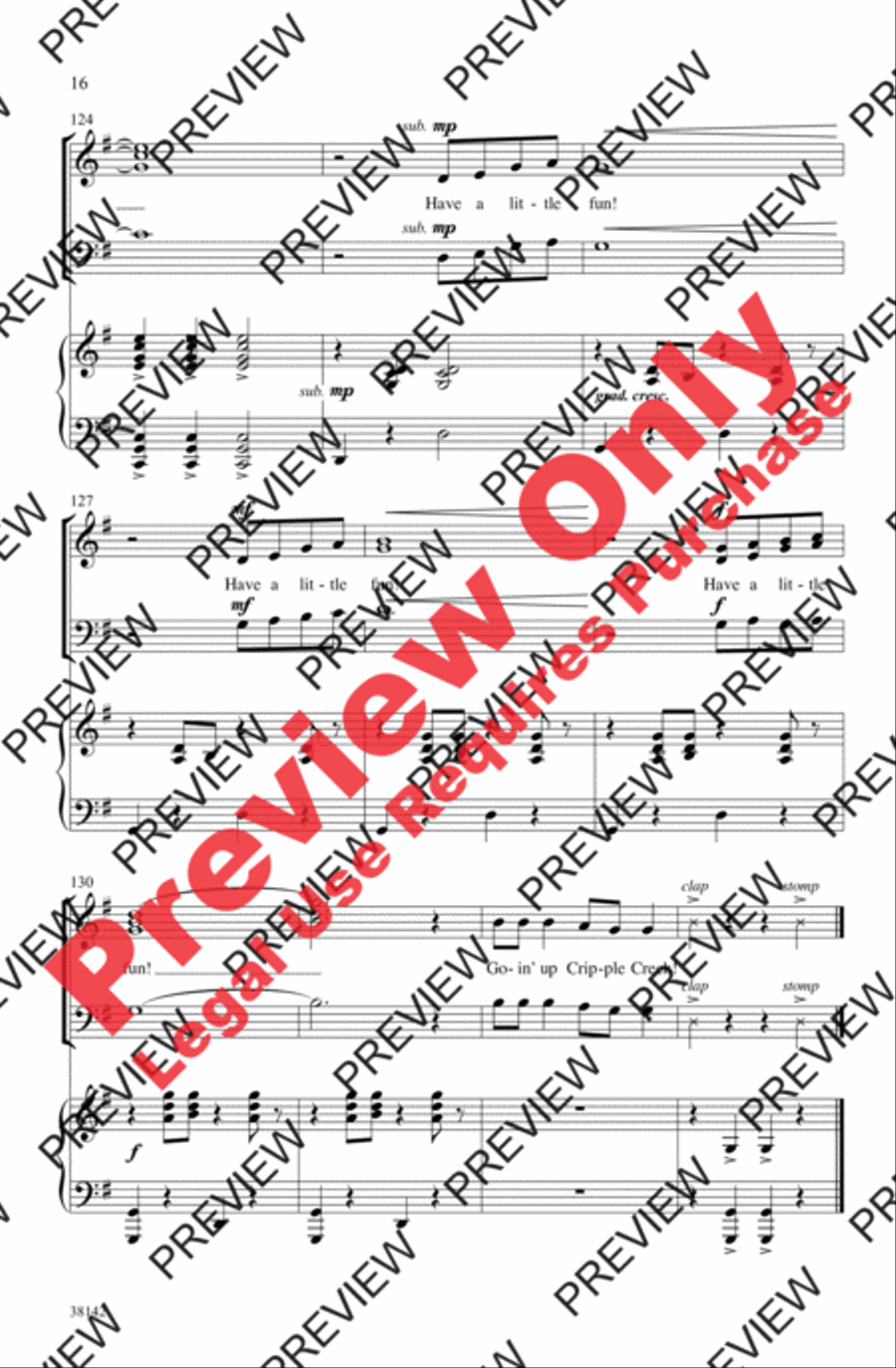 Cripple Creek 3-Part scores gallery preview page 16