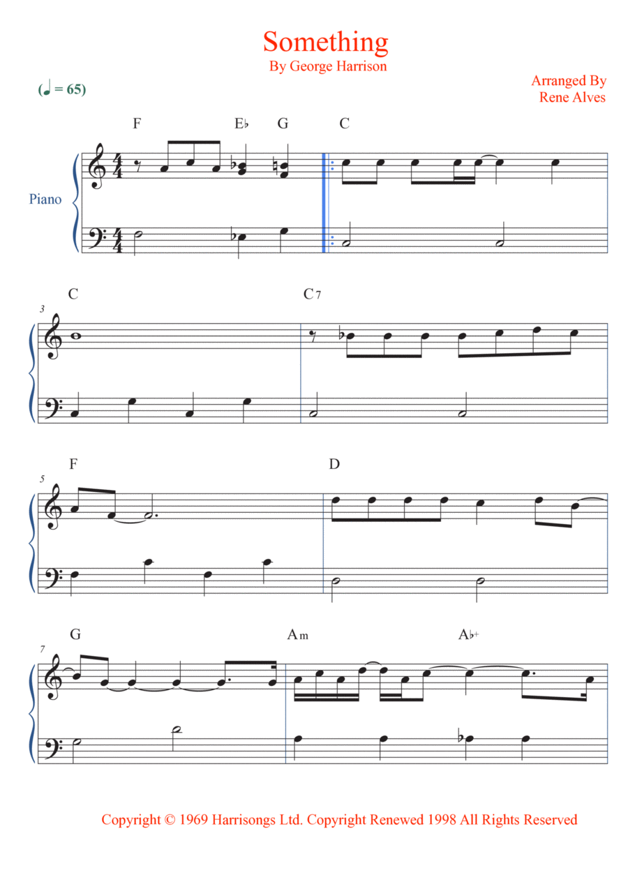 Something Easy Piano scores gallery preview page 1