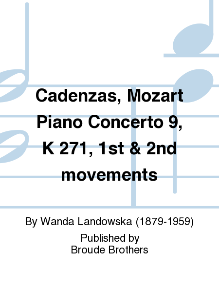 Cadenzas Mozart Piano Con 9 K 271