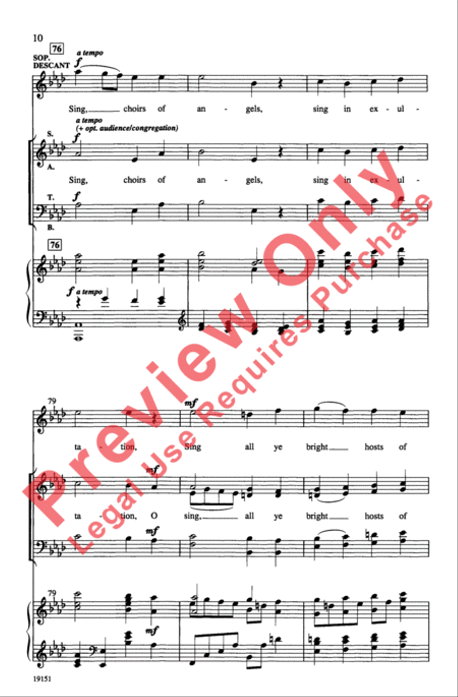 Sing Joy! Sing Joy! 4-Part scores gallery preview page 10