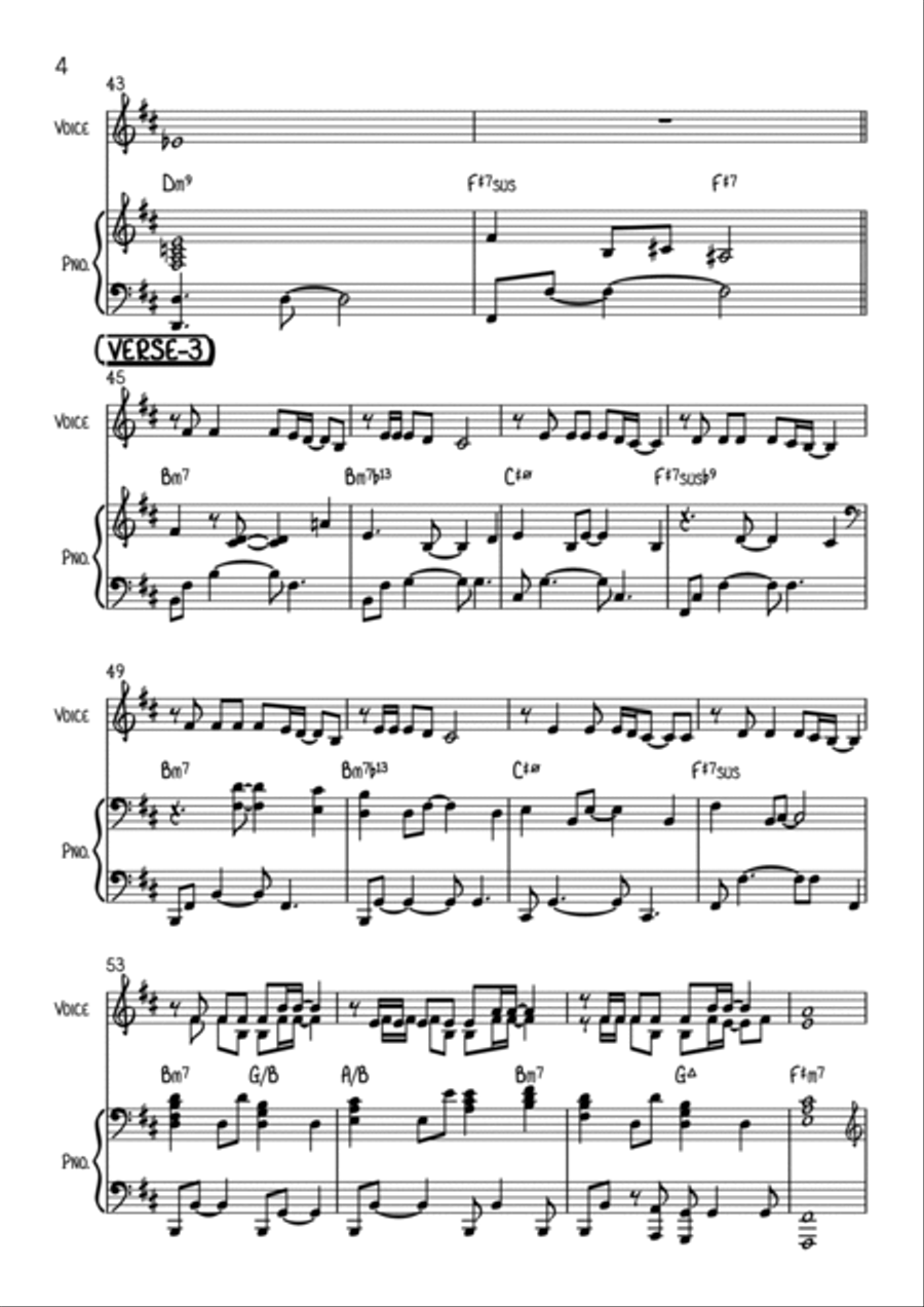 Secrets for Nicotine (Classical Version) Piano Solo scores gallery preview page 4