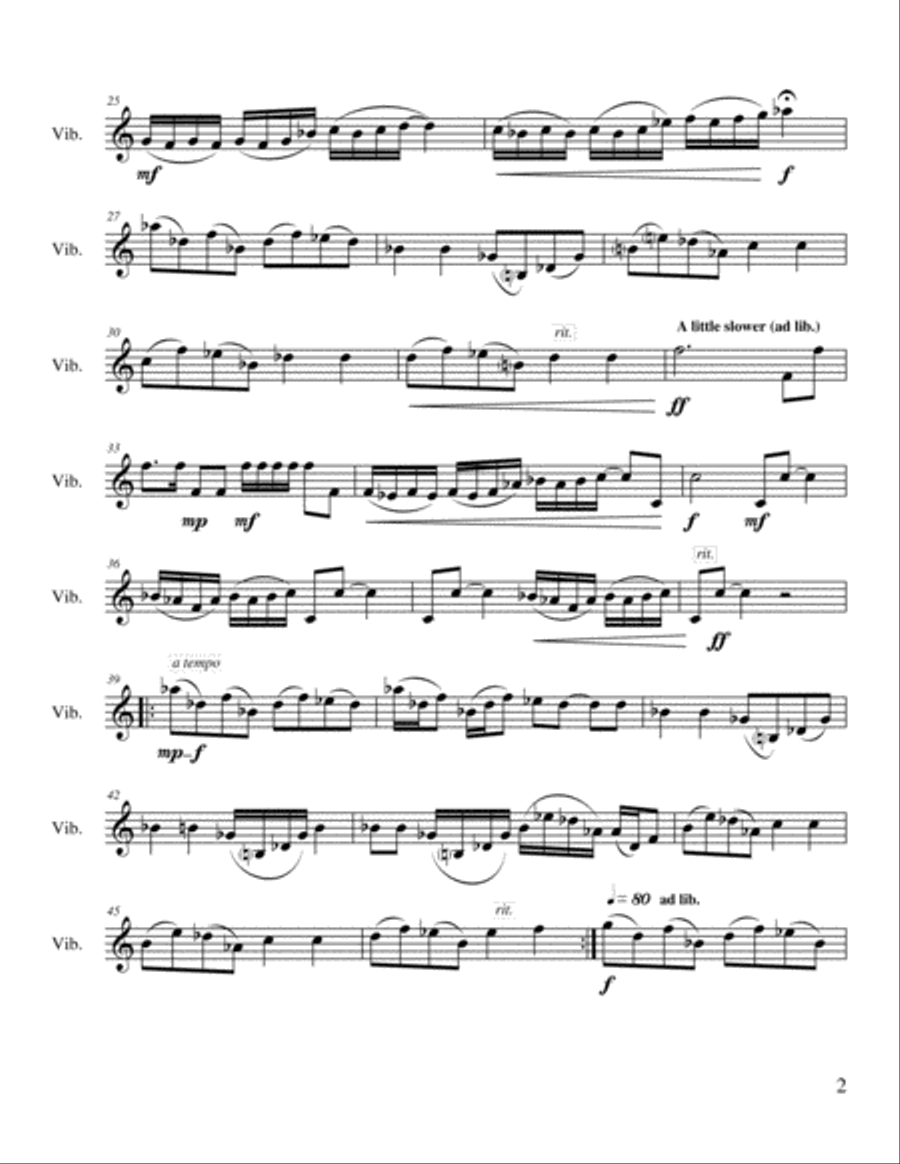 Butterflies In A Garden Vibraphone scores gallery preview page 2