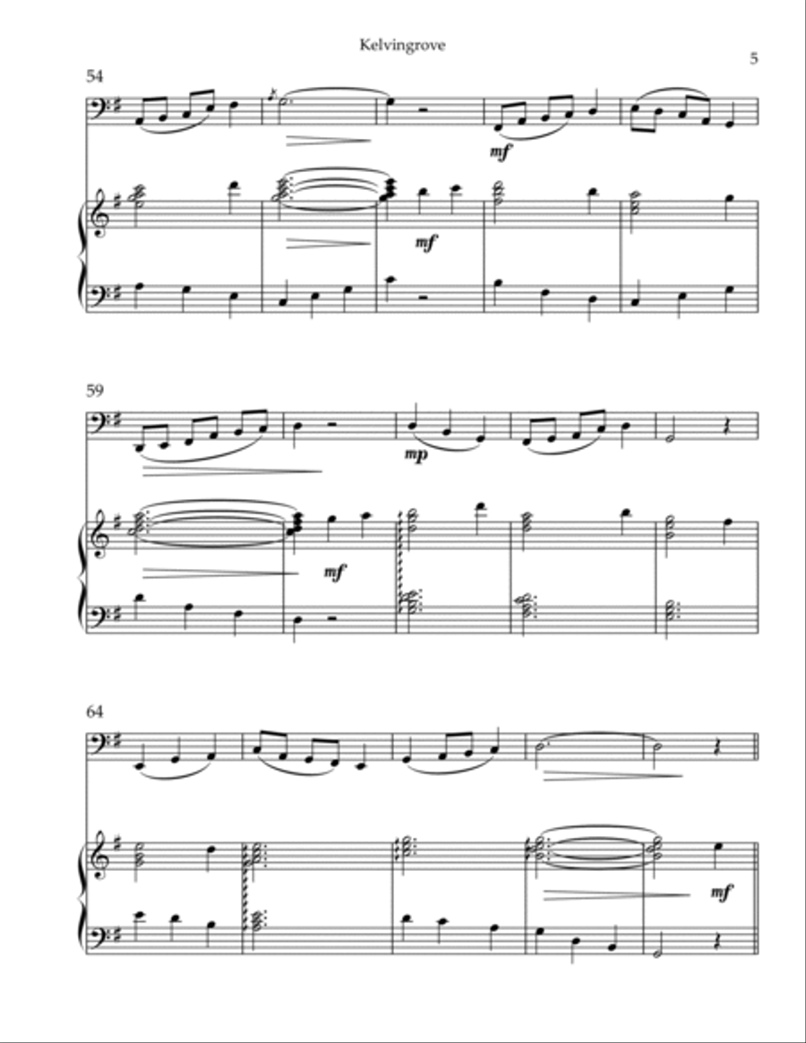 Kelvingrove, Duet for Bassoon & Harp