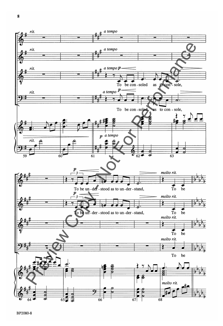 Make Me an Instrument - SATB 4-Part scores gallery preview page 9