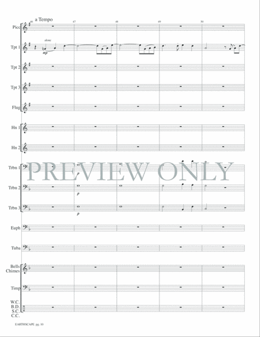 Earthscape Small Ensemble scores gallery preview page 12