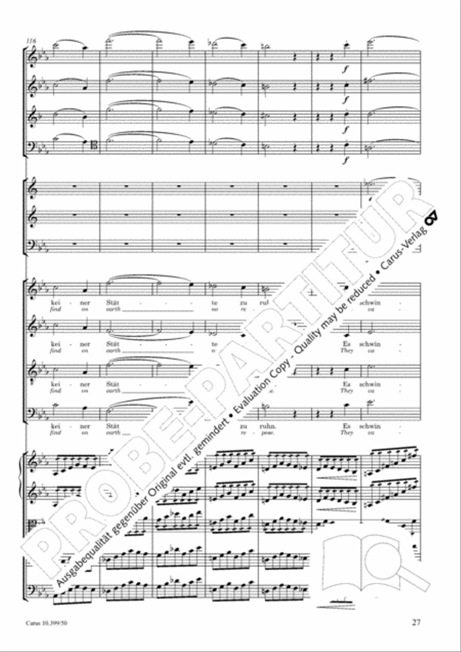 Schicksalslied, Op. 54 Choir scores gallery preview page 28