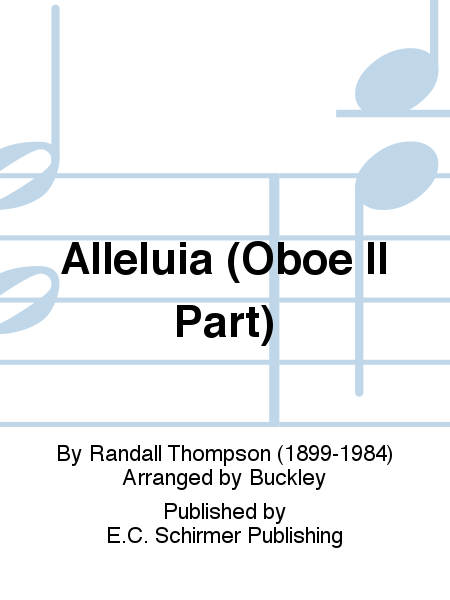 Alleluia (Oboe II Replacement Part)