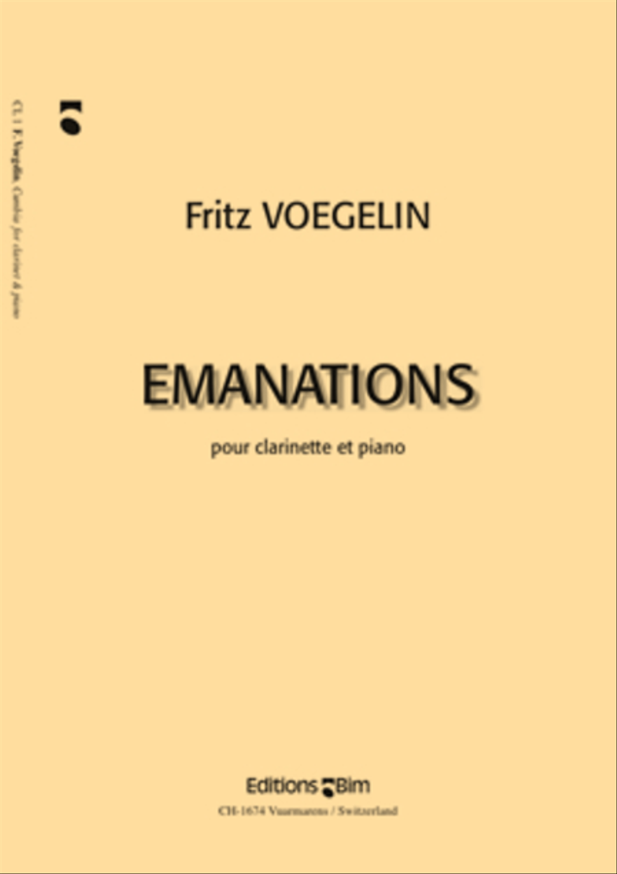 Emanations Clarinet Solo scores gallery preview page 1