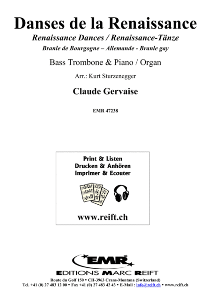 Danses de la Renaissance Trombone scores gallery preview page 2