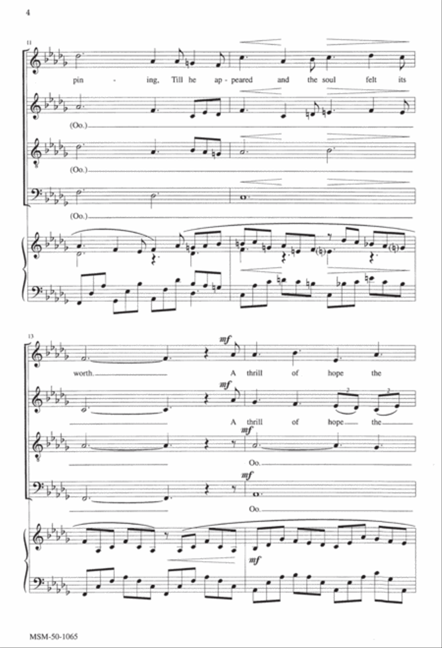 O Holy Night 4-Part scores gallery preview page 3