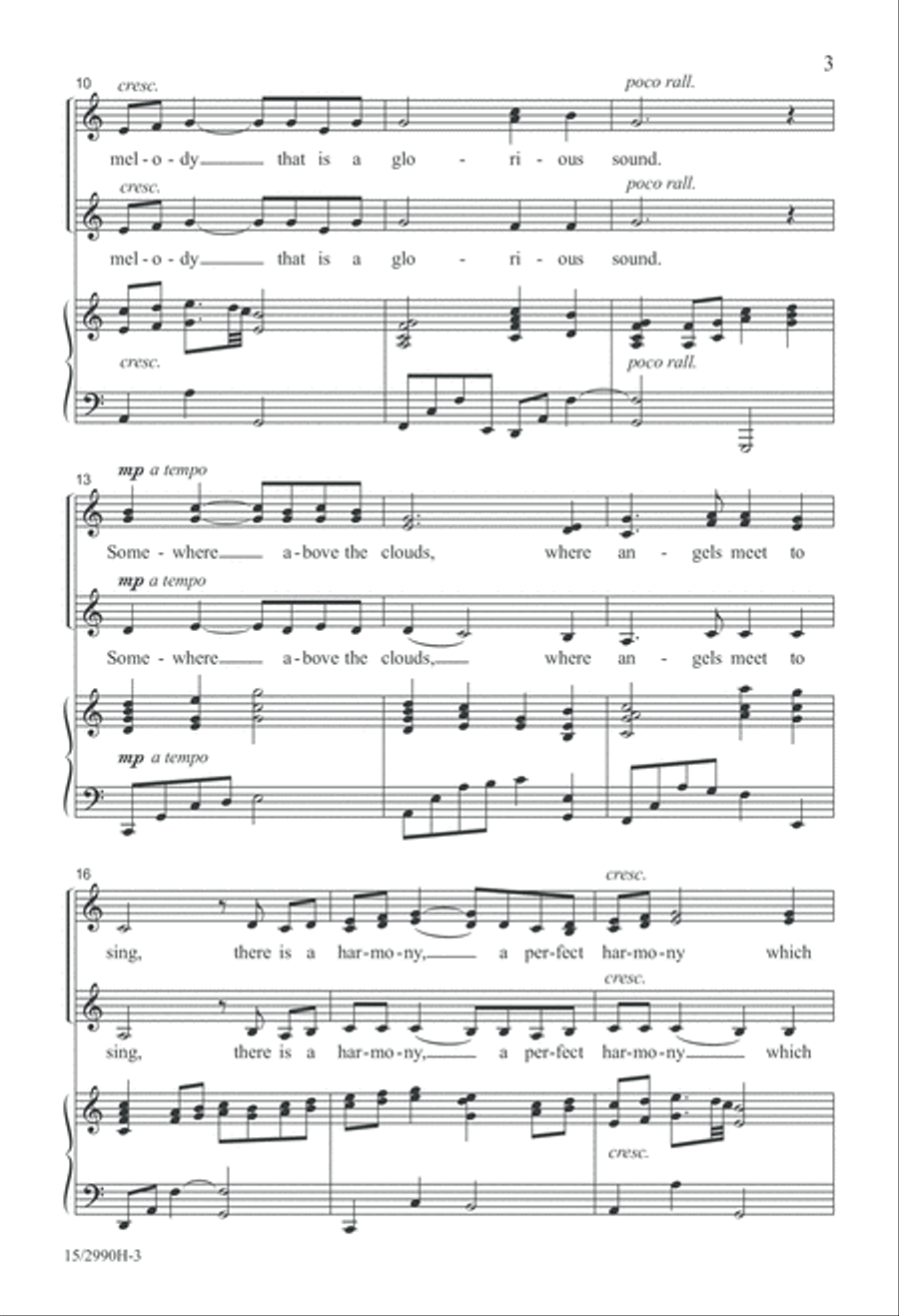 Somewhere Above the Clouds SSA scores gallery preview page 3