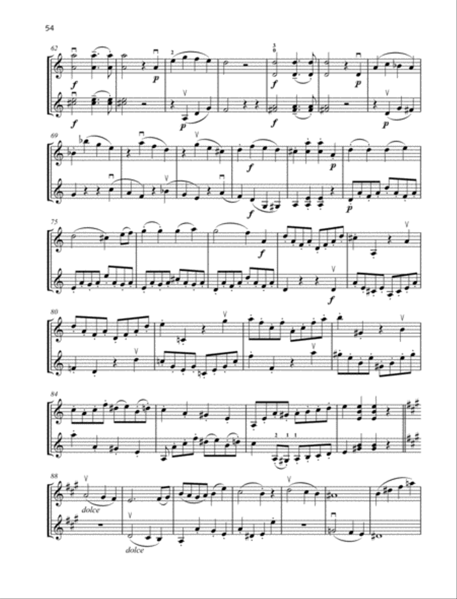 Duo A minor Duo A minor Violin scores gallery preview page 3