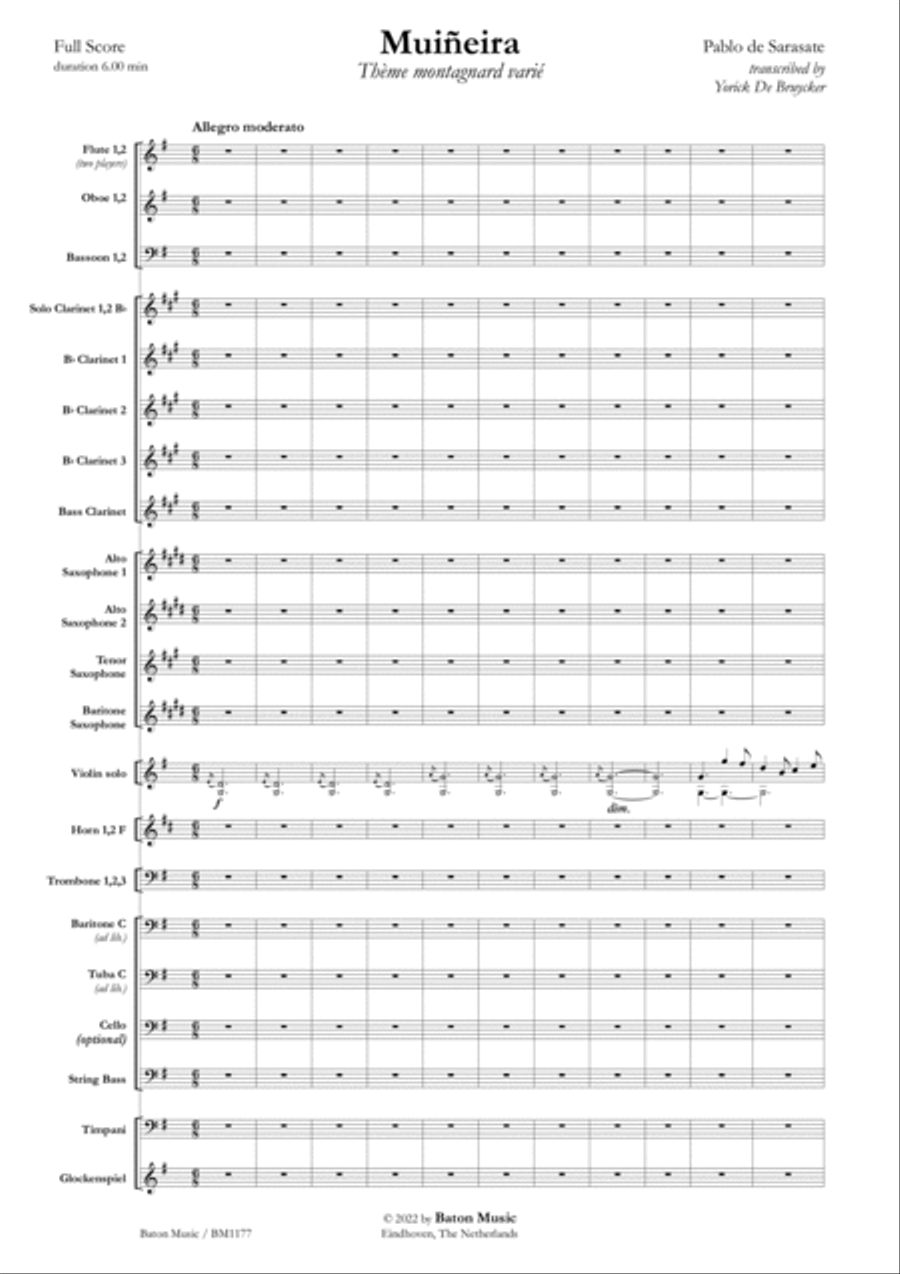 Muiñeira Muiñeira Concert Band scores gallery preview page 2