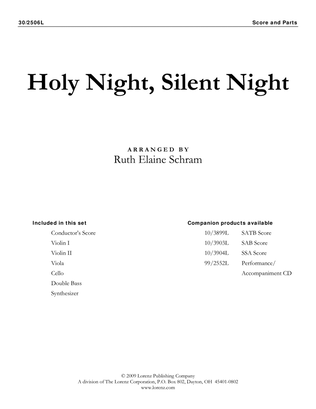 Book cover for Holy Night, Silent Night - String Orchestra Score and Parts