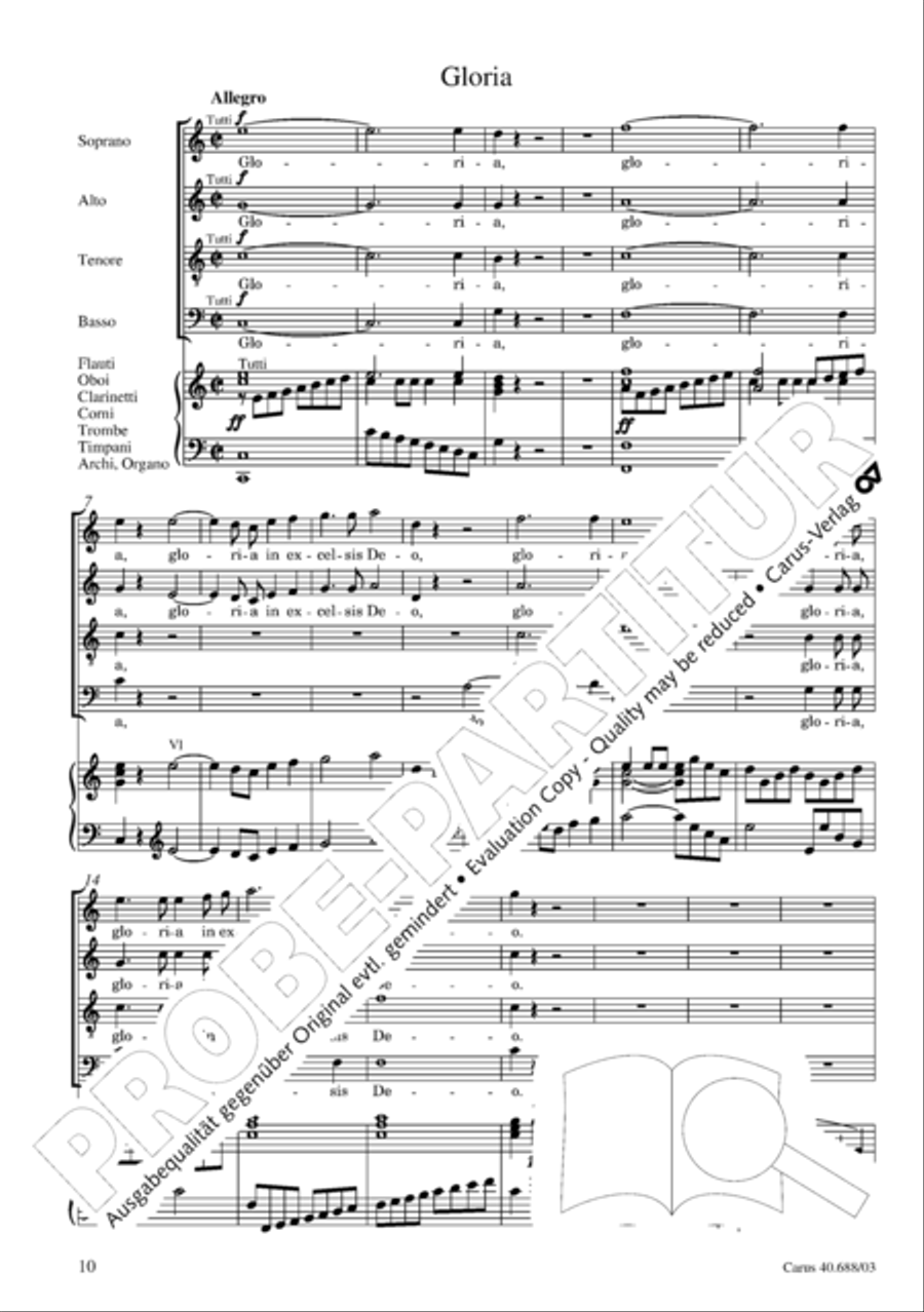 Mass in C Major Mass in C Major 4-Part scores gallery preview page 11