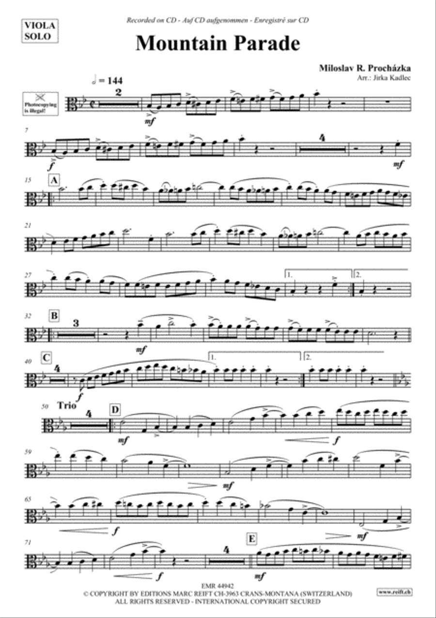 Mountain Parade Viola scores gallery preview page 2