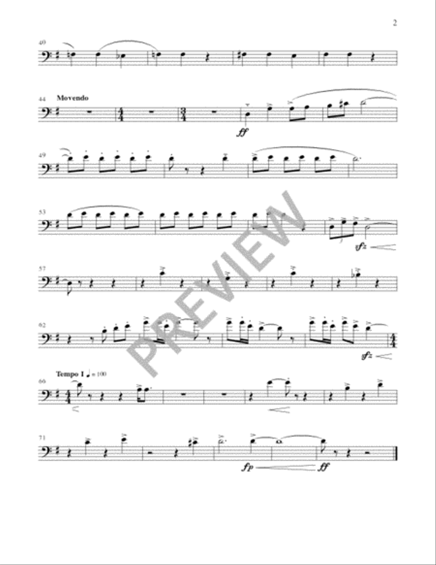 Gaudeamus! Trombone scores gallery preview page 14