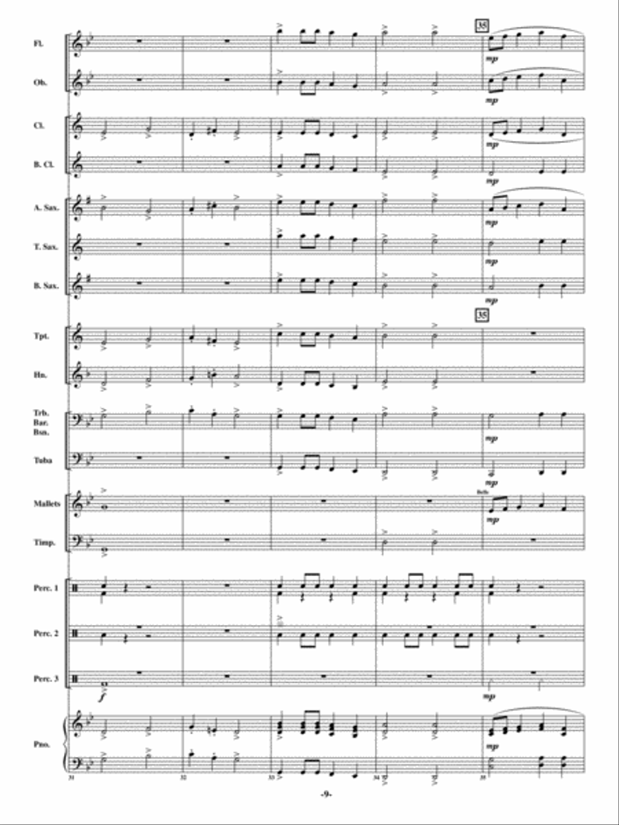 Procession of the Gladiators Concert Band scores gallery preview page 8