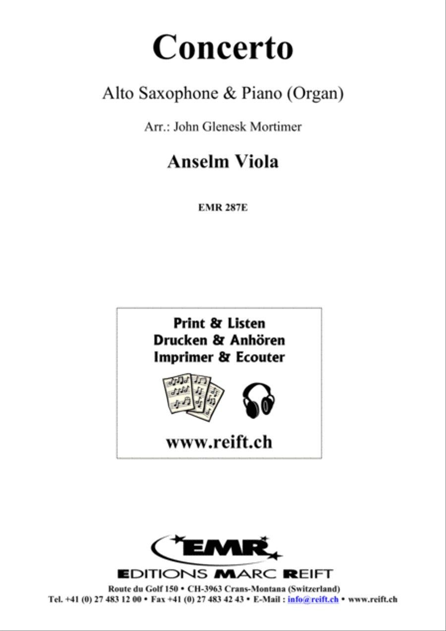 Concerto Alto Saxophone scores gallery preview page 10