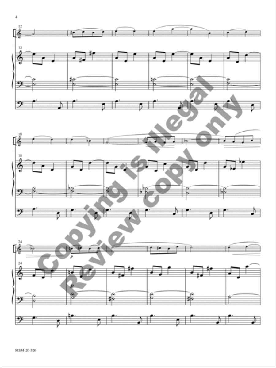 Cantilène Organ scores gallery preview page 8