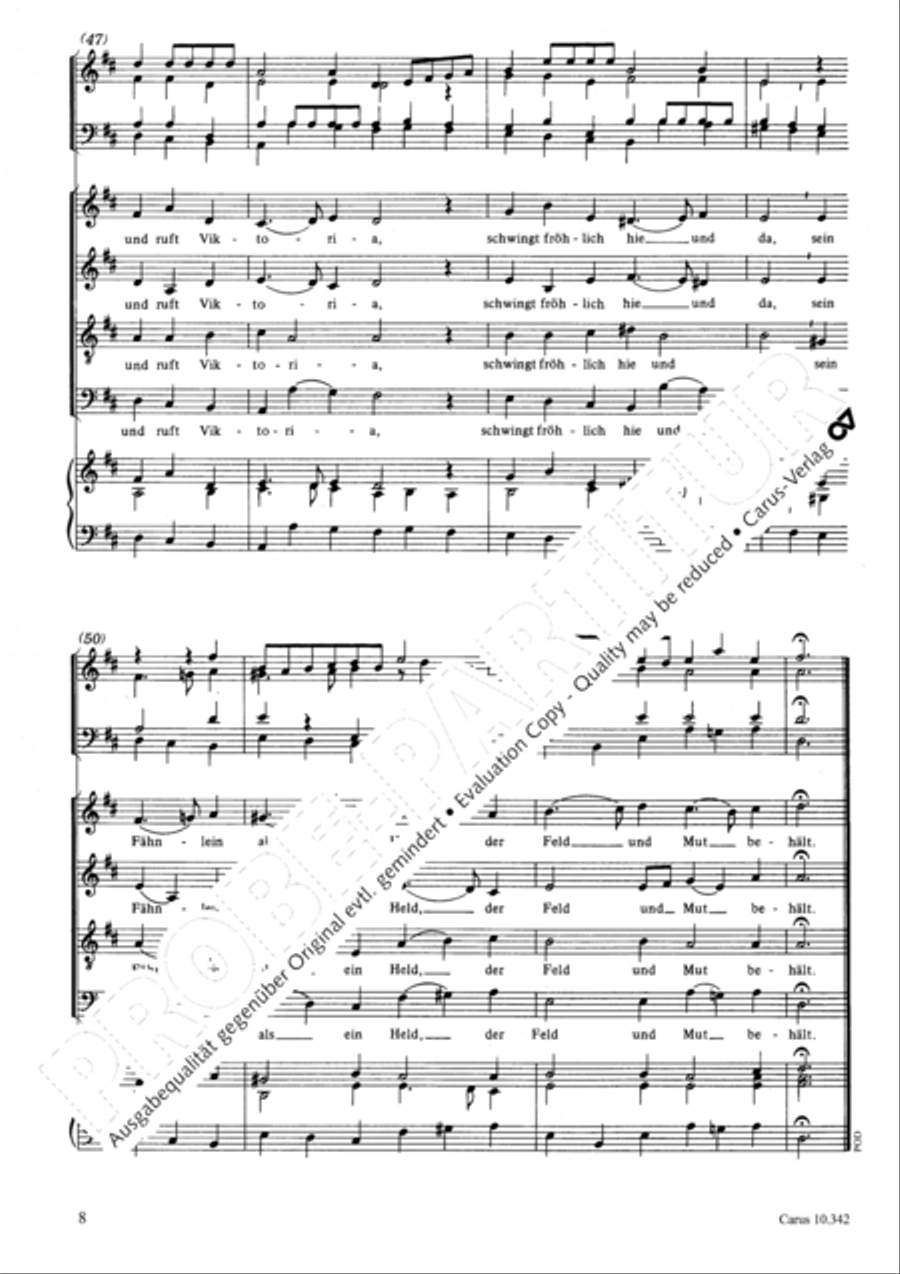 Awake, my heart, with gladness (Auf, auf, mein Herz, mit Freuden) 4-Part scores gallery preview page 9
